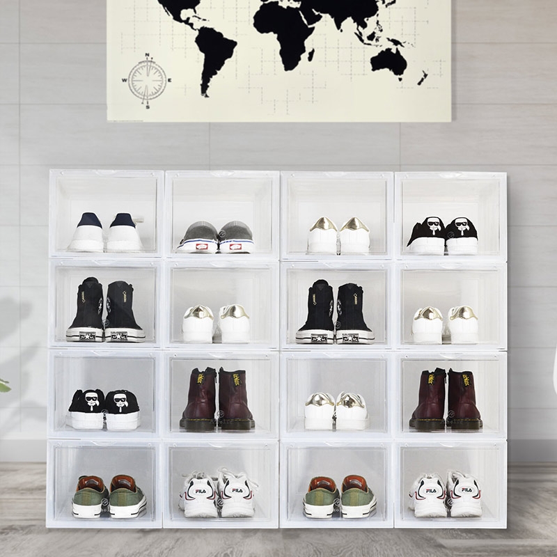 台灣 Aholic ◆ 前開球鞋磁吸收納盒/2入 (2色)