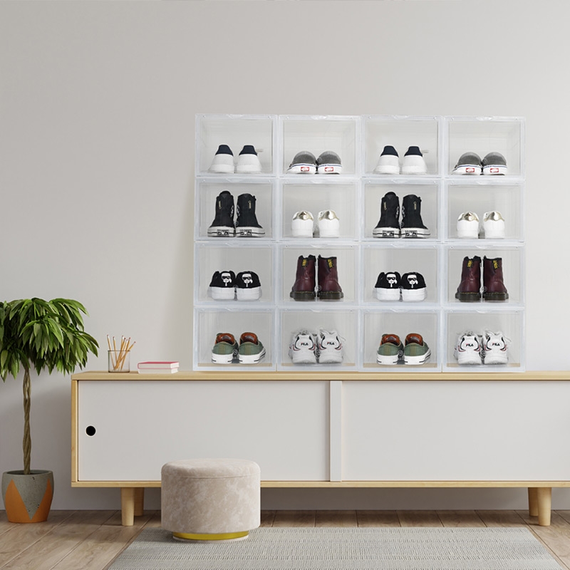 台灣 Aholic ◆ 前開球鞋磁吸收納盒/2入 (2色)