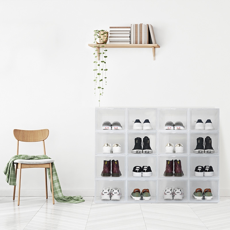 台灣 Aholic ◆ 前開球鞋磁吸收納盒/2入 (2色)