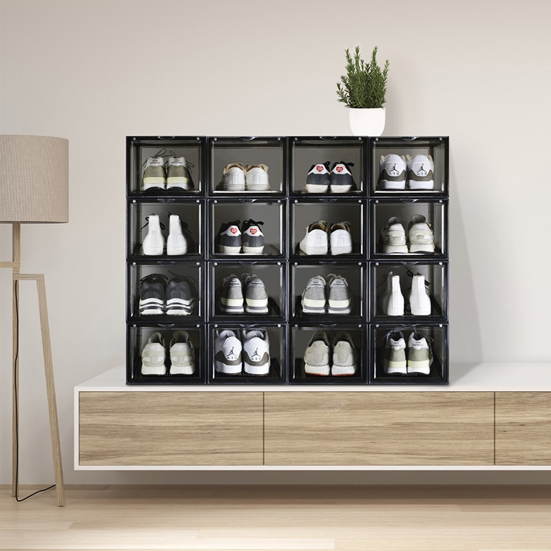 台灣 Aholic ◆ 前開球鞋磁吸收納盒/2入 (2色)