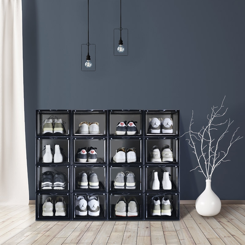 台灣 Aholic ◆ 前開球鞋磁吸收納盒/2入 (2色)