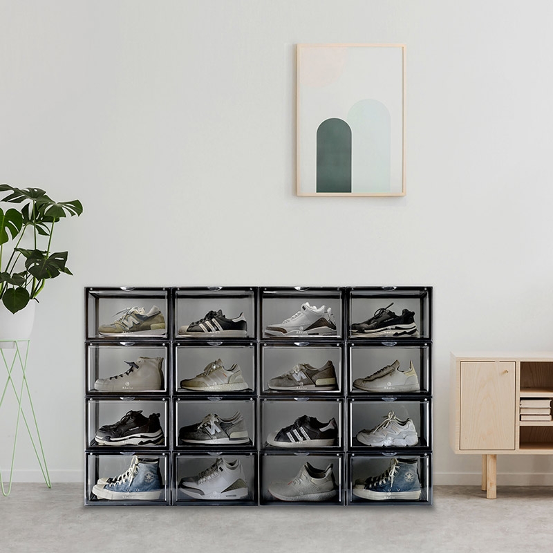 台灣 Aholic ◆ 側開球鞋磁吸收納盒/2入 (2色)