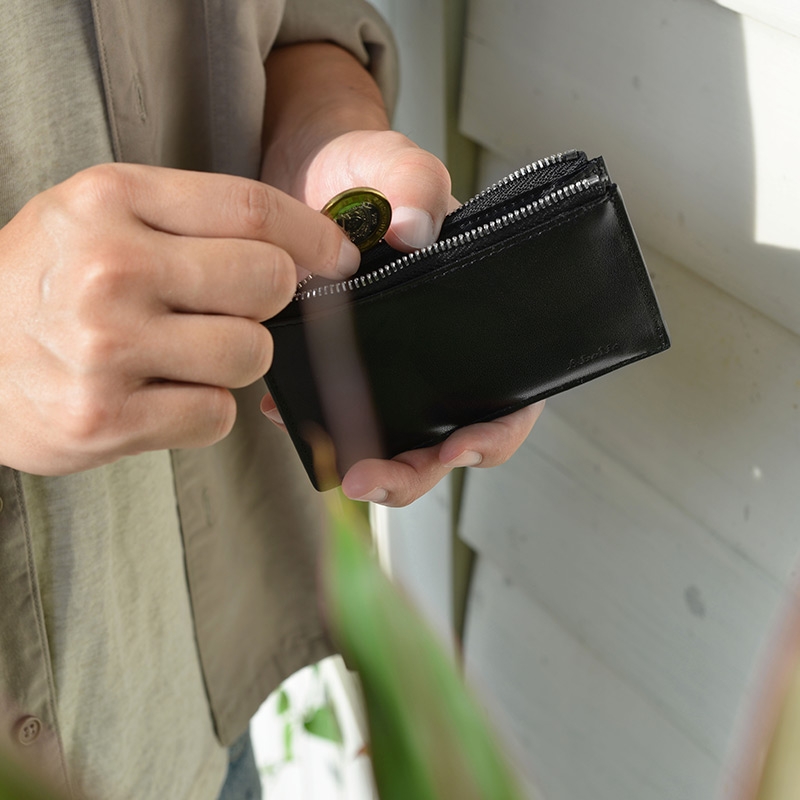 台灣 Aholic ◆ 皮革零錢卡夾 (2色)