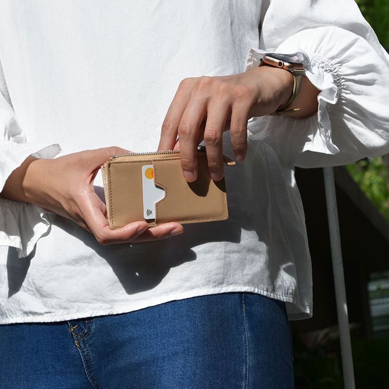 台灣 Aholic ◆ 皮革零錢卡夾 (2色)