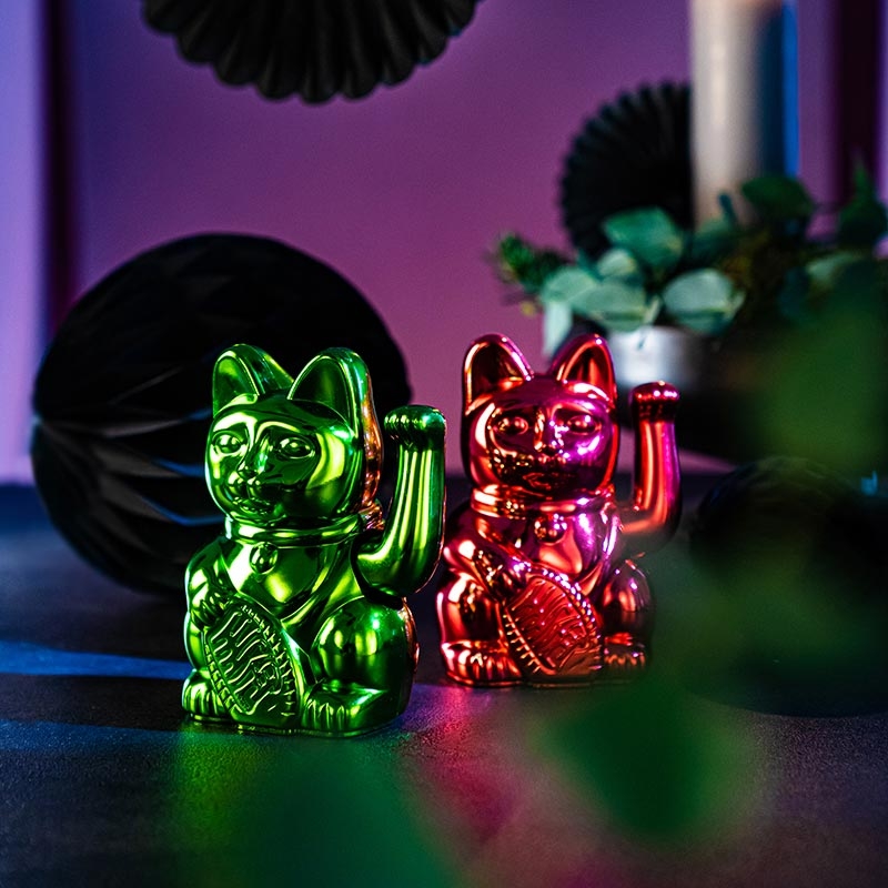 【現貨】Donkey Products ◆ 幸運繽紛招財貓-2021聖誕節限定版 (亮紅/亮綠)