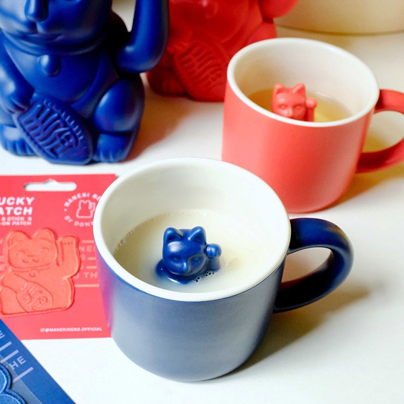 【預購9月到貨】Donkey Products ◆ 幸運招財貓造型彩色馬克杯 (3色)