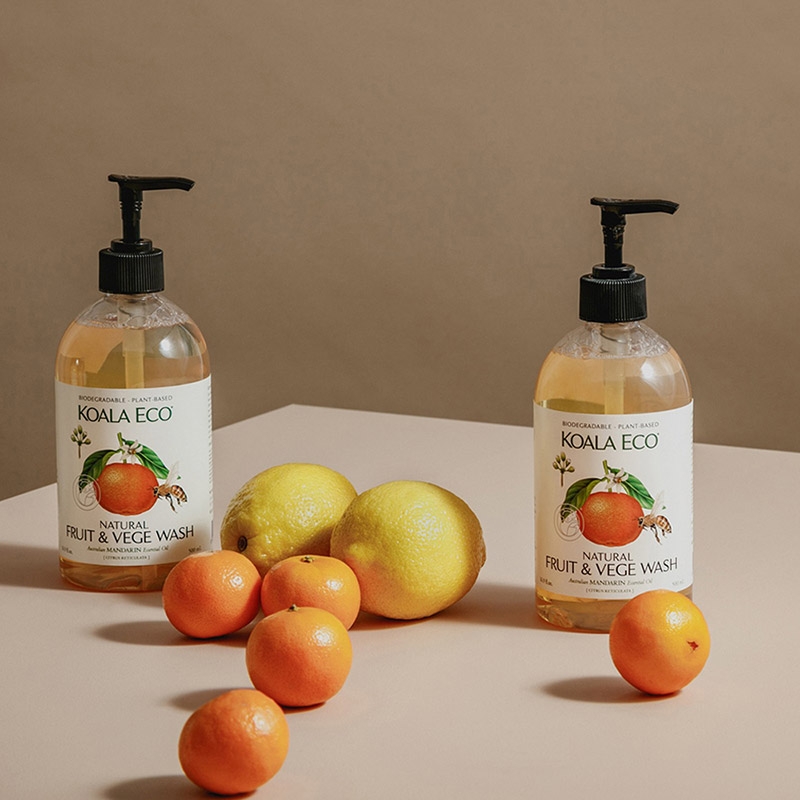 澳洲 Koala Eco｜【安心飲食清潔】二入組禮盒─天然蔬果洗潔露&光澤洗碗精