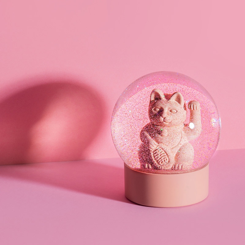 【現貨】Donkey Products ◆ 招財貓水晶球擺飾 (4色)