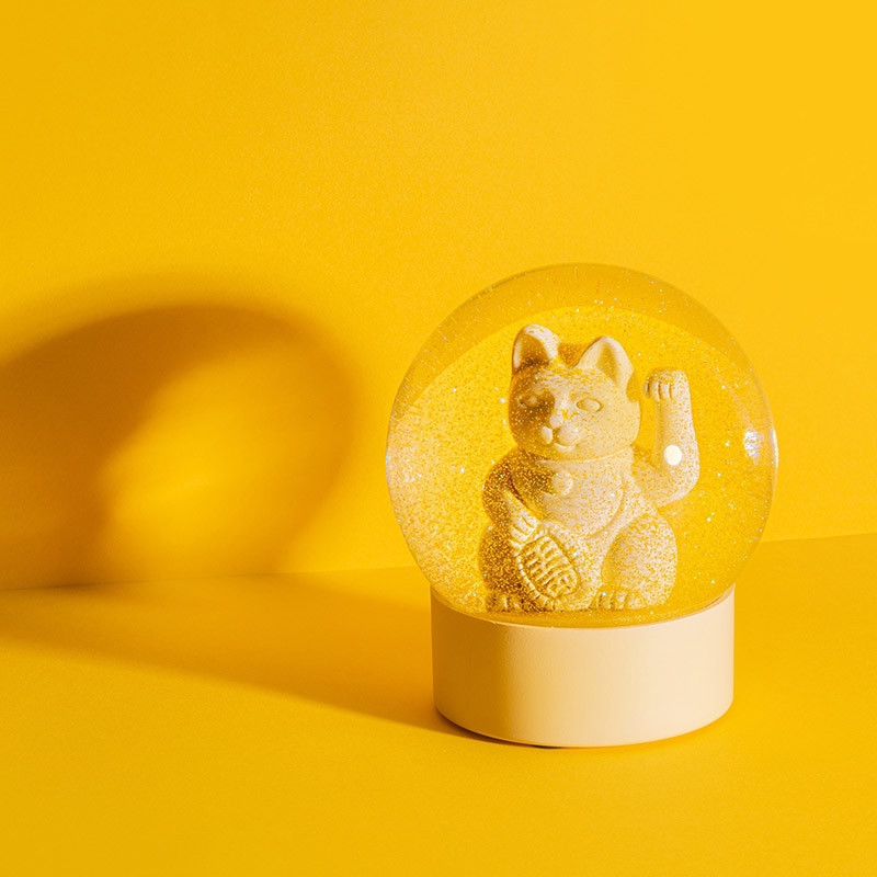 【現貨】Donkey Products ◆ 招財貓水晶球擺飾 (4色)