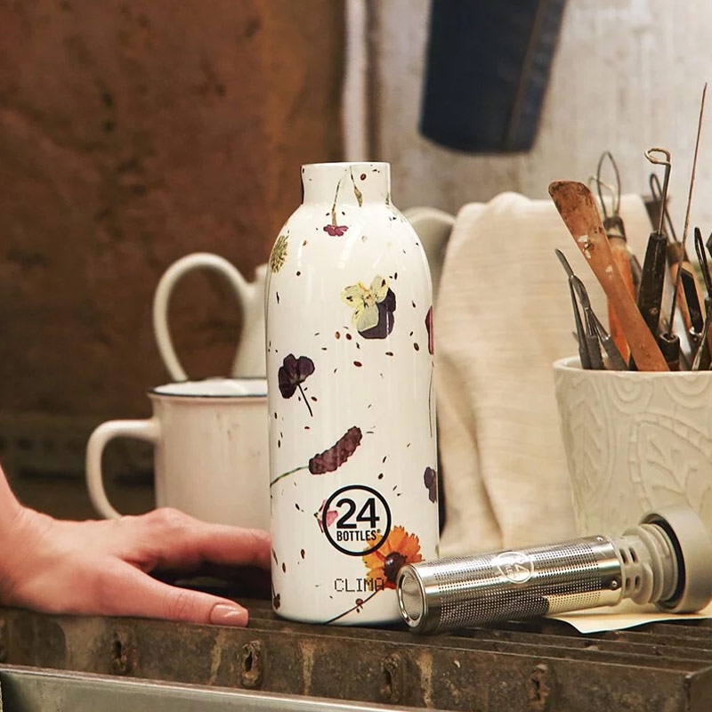 24Bottles ◆ 不鏽鋼雙層保溫瓶 500ml/附濾茶器 (3色)