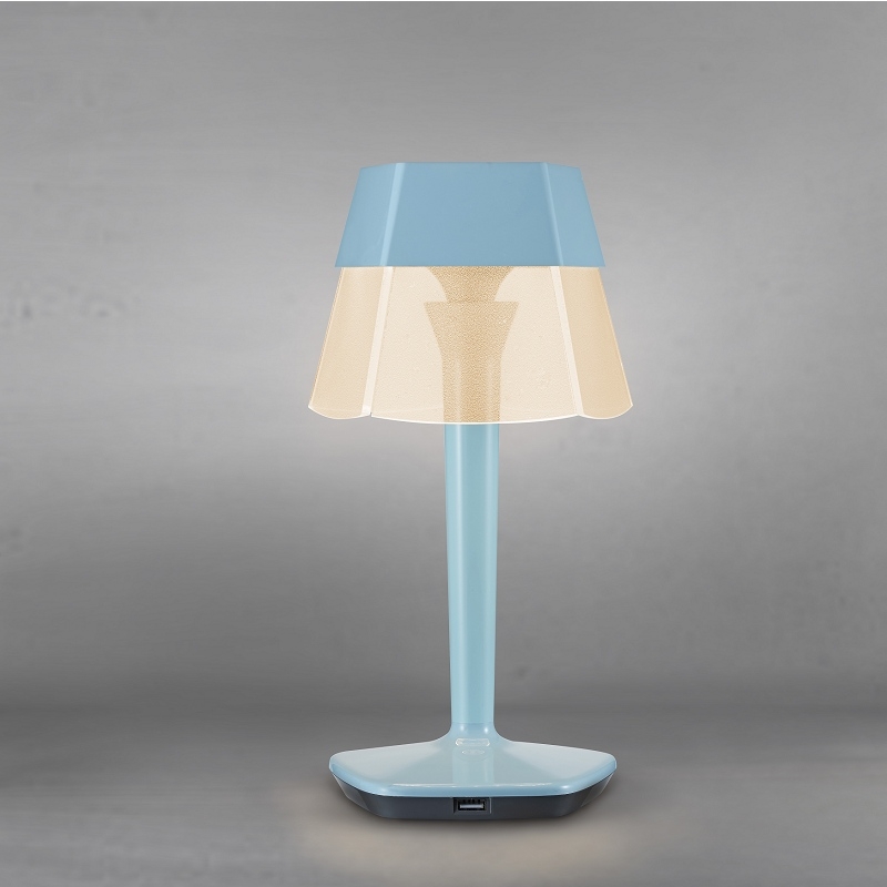 台灣 Xcellent ◆ 喜樂 桌燈-靜粉藍