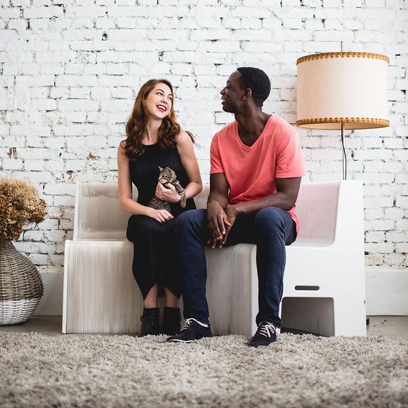 台灣 洛陽紙櫃 ◆ Marble Sofa 蜂巢沙發 大理石白