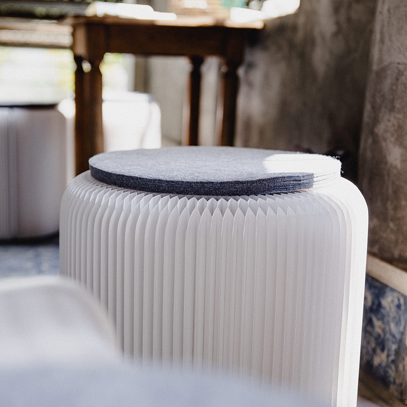 台灣 洛陽紙櫃 ◆ Marble Stool 蜂巢凳 大理石白