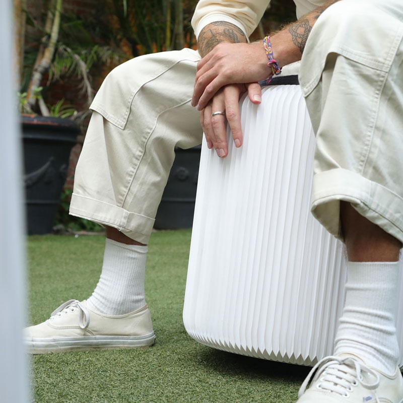 台灣 洛陽紙櫃 ◆ Marble Stool 蜂巢凳 大理石白