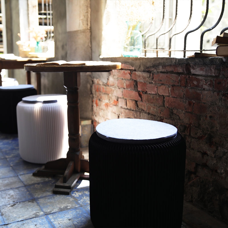 台灣 洛陽紙櫃 ◆ Marble Stool 蜂巢凳 大理石白