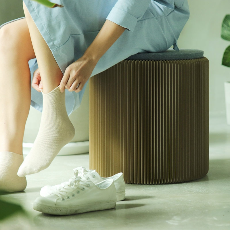 台灣 洛陽紙櫃 ◆ Earth Tiny Stool 蜂巢小凳 再生灰