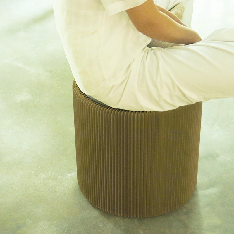 台灣 洛陽紙櫃 ◆ Earth Tiny Stool 蜂巢小凳 再生灰