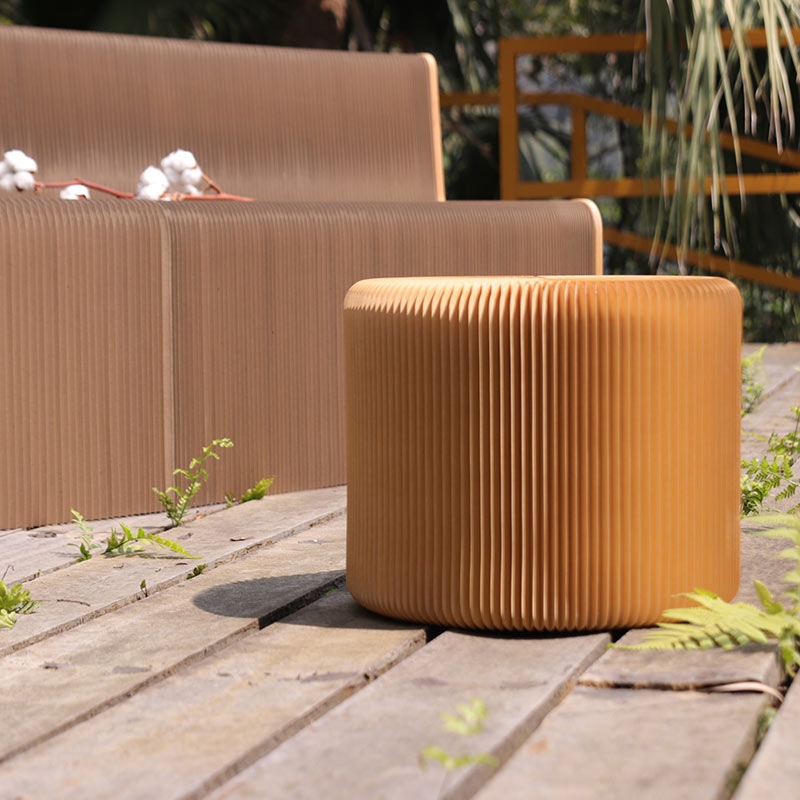 台灣 洛陽紙櫃 ◆ Virgin Tiny Stool 蜂巢小凳 淺牛皮