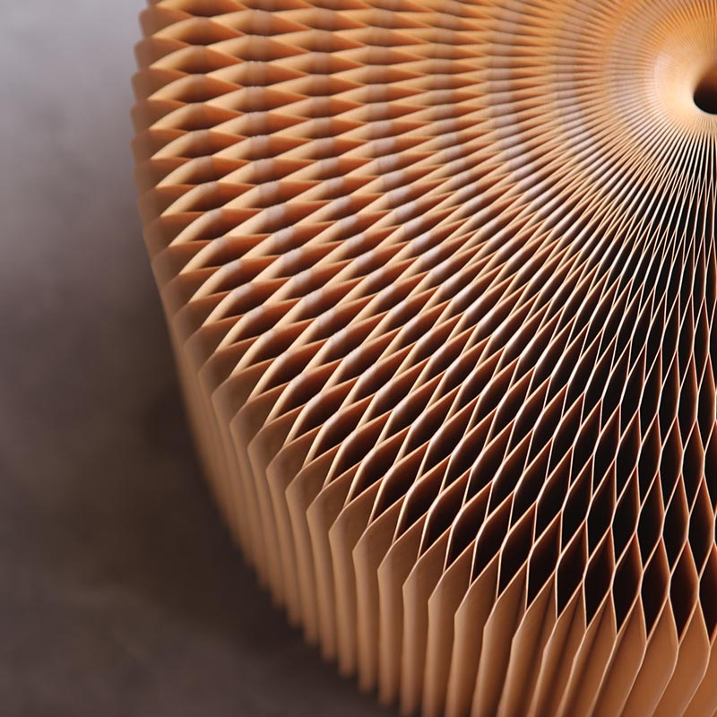 台灣 洛陽紙櫃 ◆ Virgin Tiny Stool 蜂巢小凳 淺牛皮