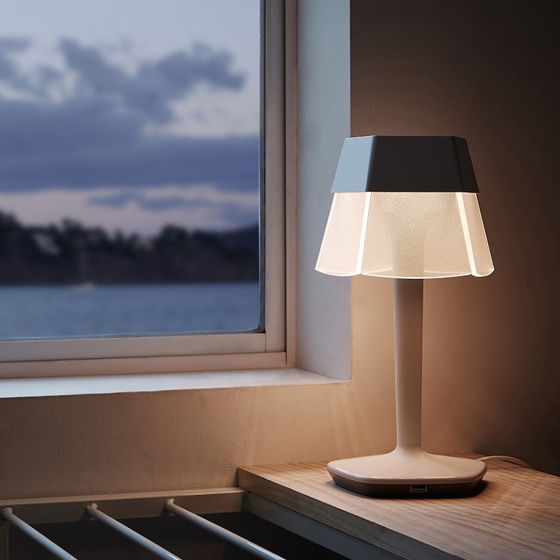 台灣 Xcellent ◆ 喜樂 桌燈-氣質米