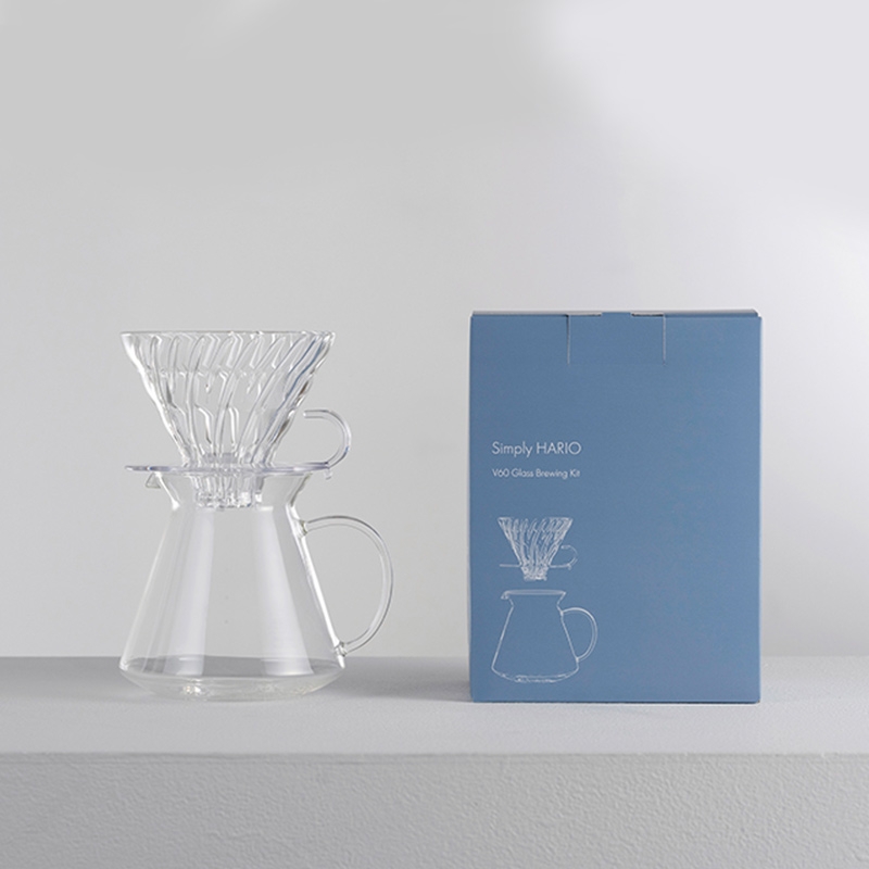 日本 HARIO ◆ SIMPLY V60清透玻璃手沖組