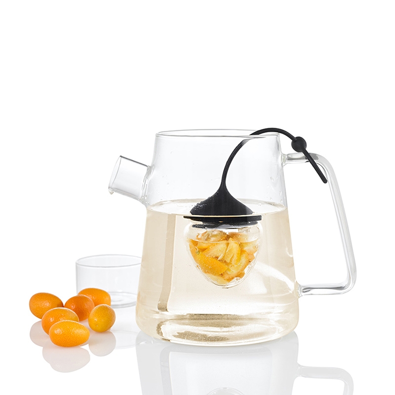 德國 AdHoc ◆ 草莓造型玻璃濾茶器/含座