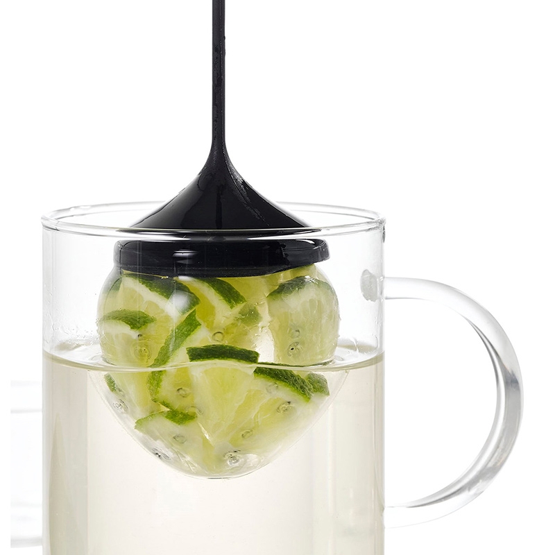 德國 AdHoc ◆ 草莓造型玻璃濾茶器/含座