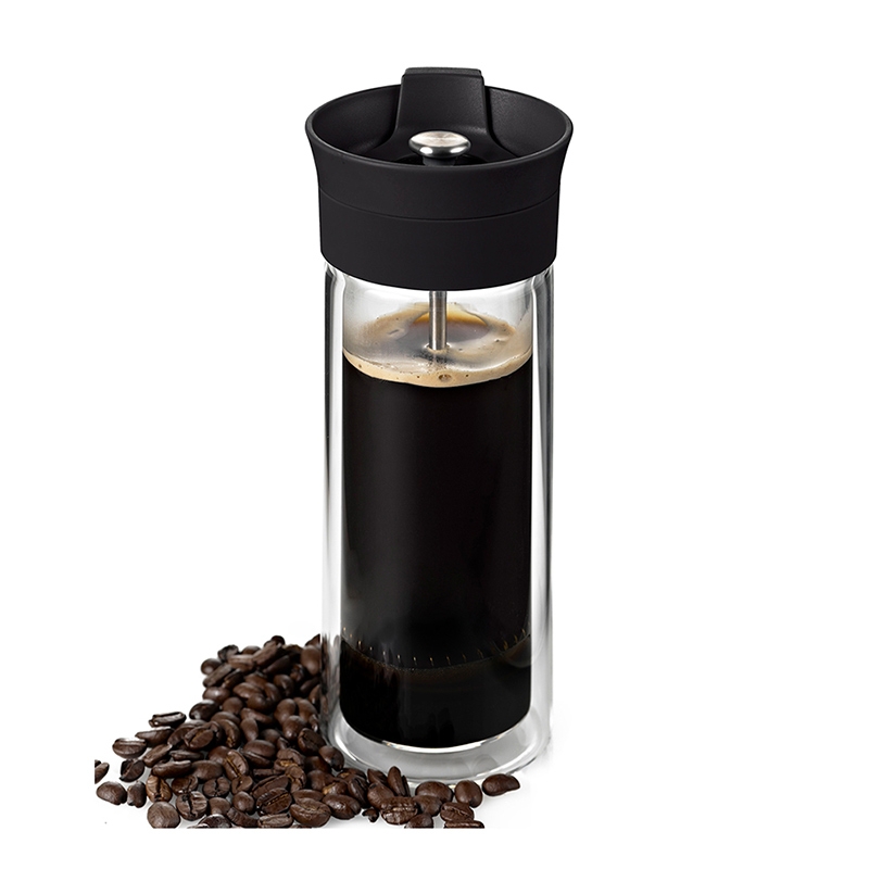 德國 AdHoc ◆ 法式雙層玻璃咖啡濾壓杯