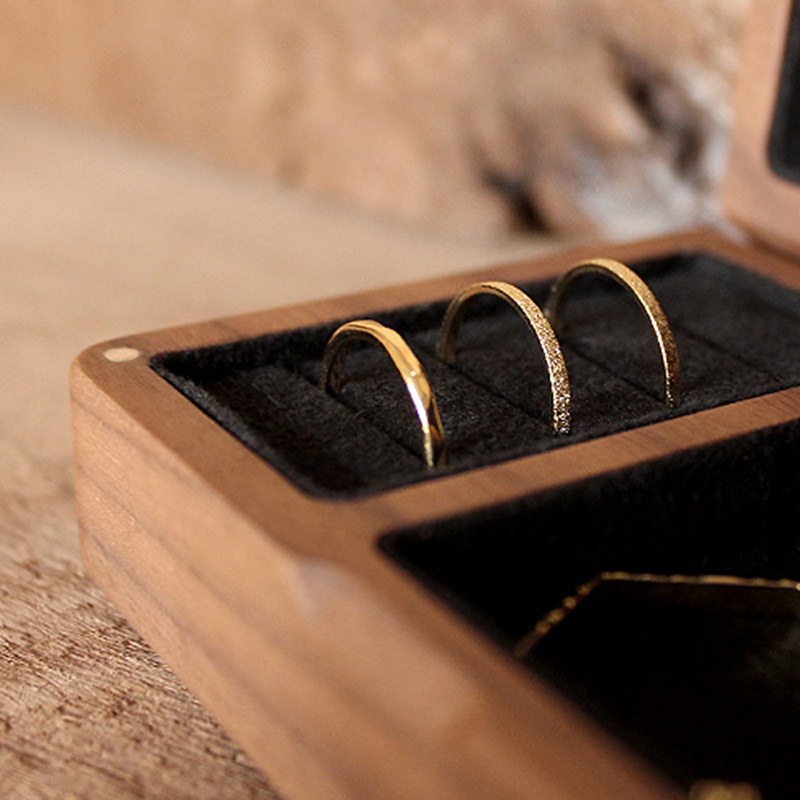 【預購】Hacoa ◆ 原木珠寶盒 櫻桃木/核桃木