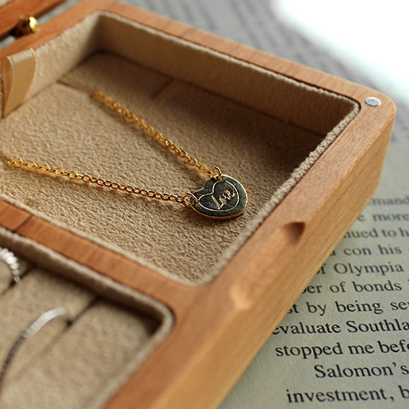 【預購】Hacoa ◆ 原木珠寶盒 櫻桃木/核桃木