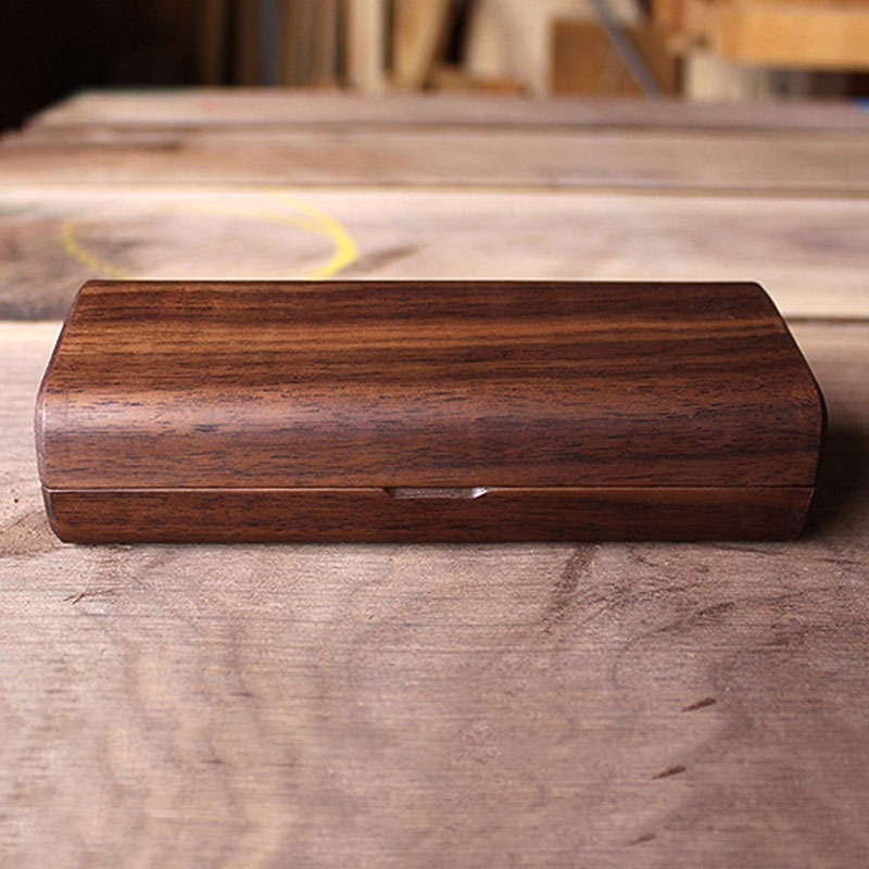 【預購】Hacoa ◆ 經典原木眼鏡盒 櫻桃木/核桃木