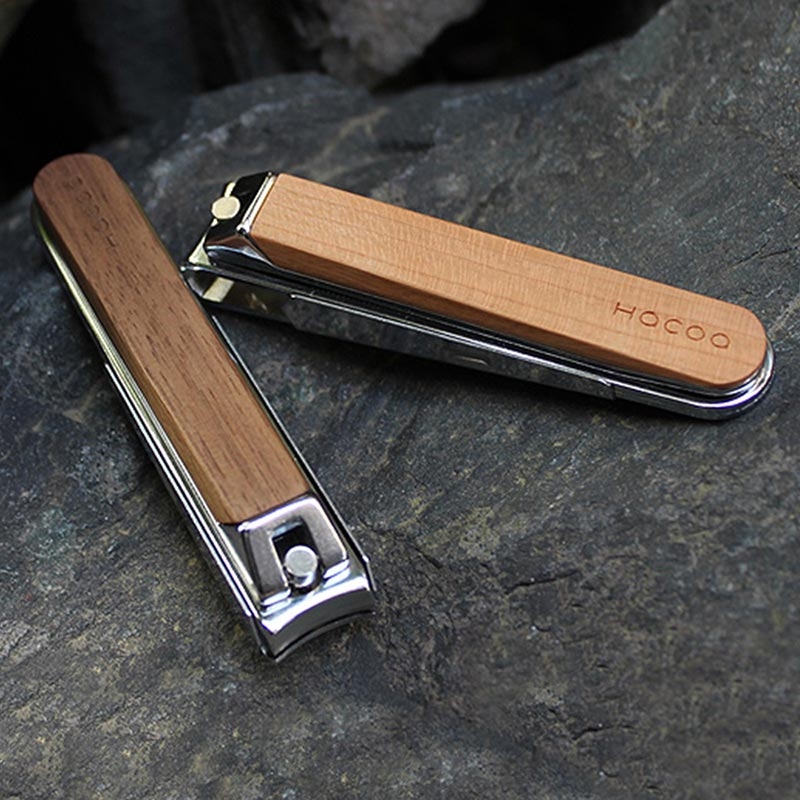 【預購】Hacoa ◆ 原木指甲剪 櫻桃木/核桃木