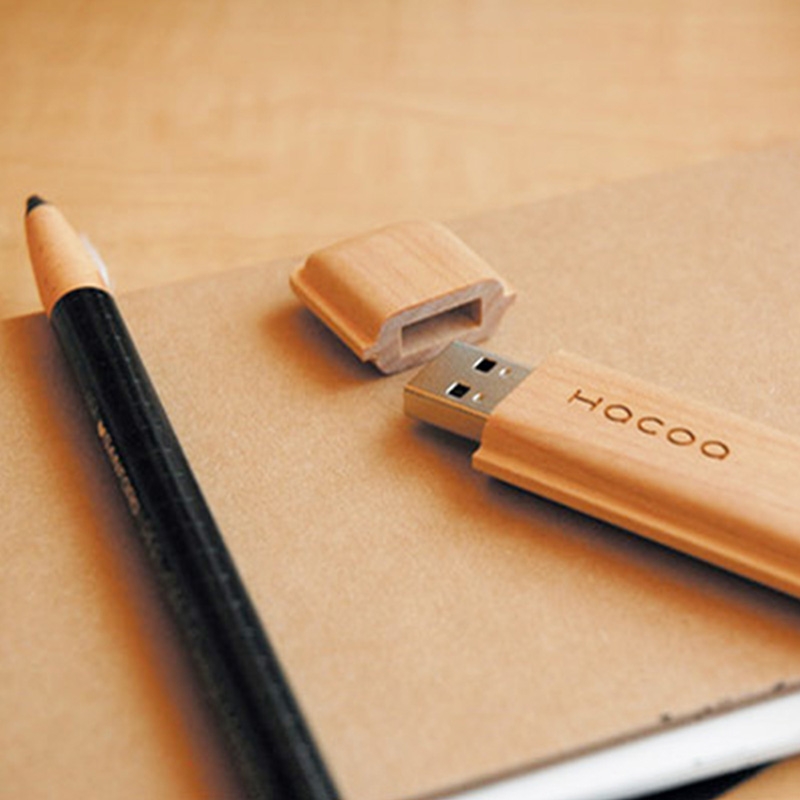 【預購】Hacoa ◆ 原木餅乾Monaka隨身碟 楓木