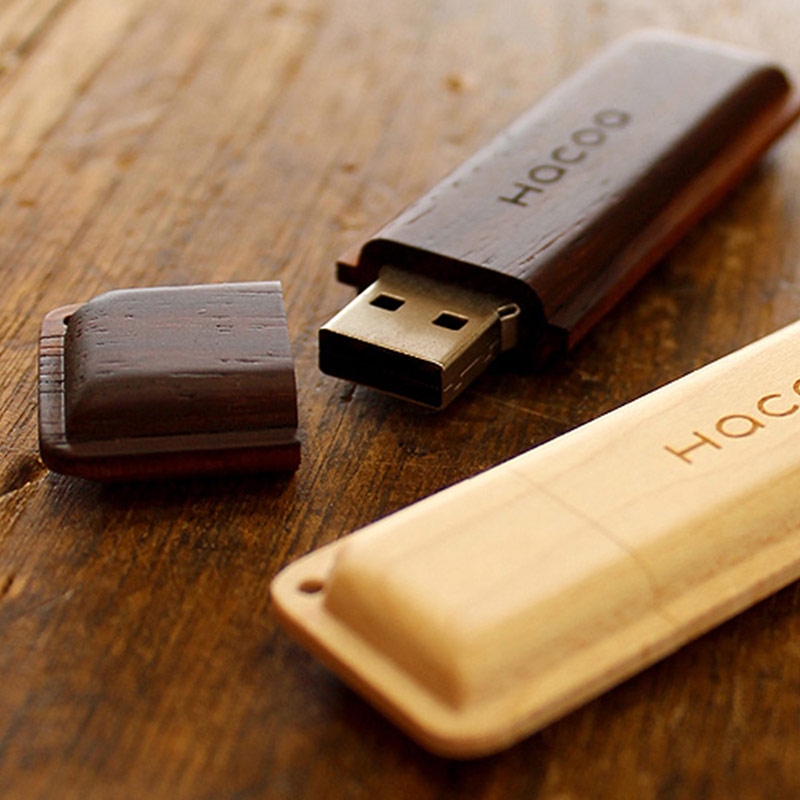 【預購】Hacoa ◆ 原木餅乾Monaka隨身碟 楓木