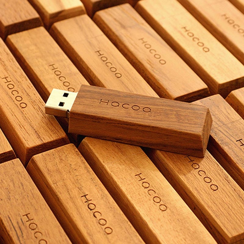 【預購】Hacoa ◆ 原木巧克力Chocolate隨身碟 楓木/柚木