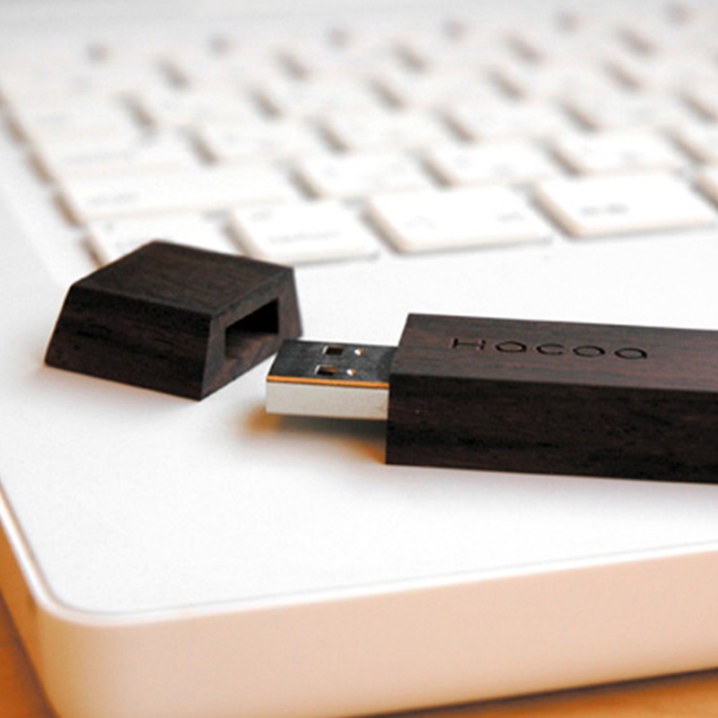 【預購】Hacoa ◆ 原木巧克力Chocolate隨身碟 楓木/柚木