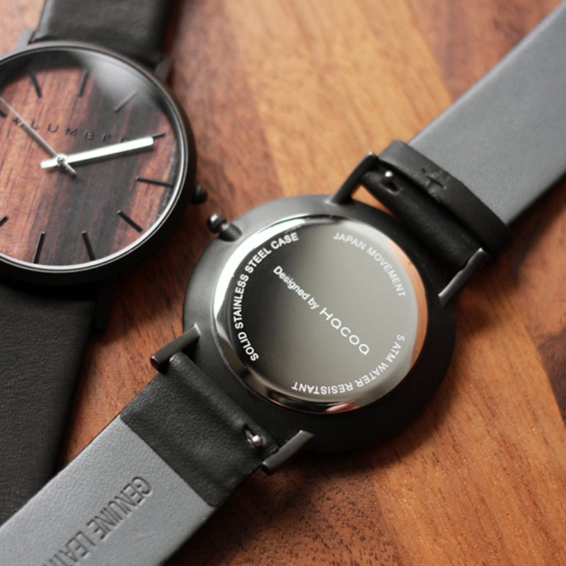 【預購】Hacoa ◆ Lumber 1100原木手錶 櫻桃木/黑檀木