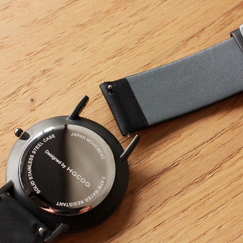 【預購】Hacoa ◆ Lumber 1100原木手錶 櫻桃木/黑檀木