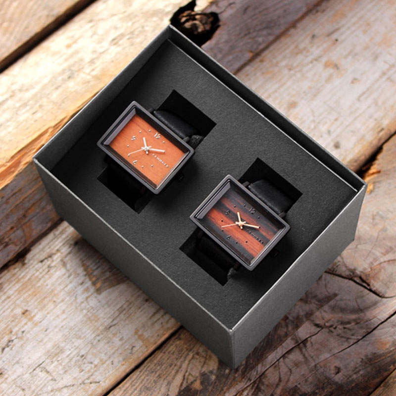 【預購】Hacoa ◆ Lumber 1200原木手錶 櫻桃木/黑檀木