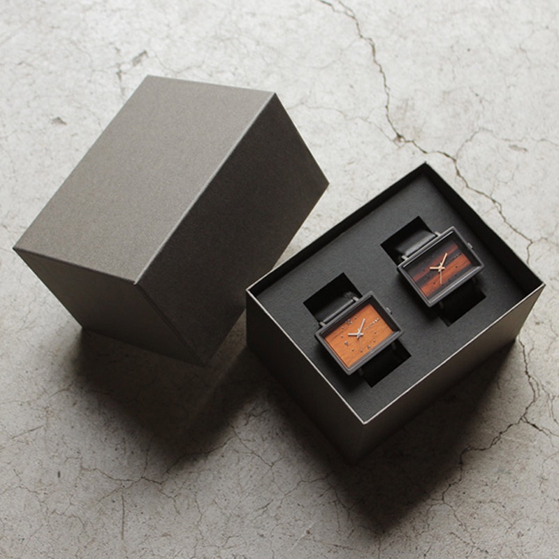 【預購】Hacoa ◆ Lumber 1200原木手錶 櫻桃木/黑檀木