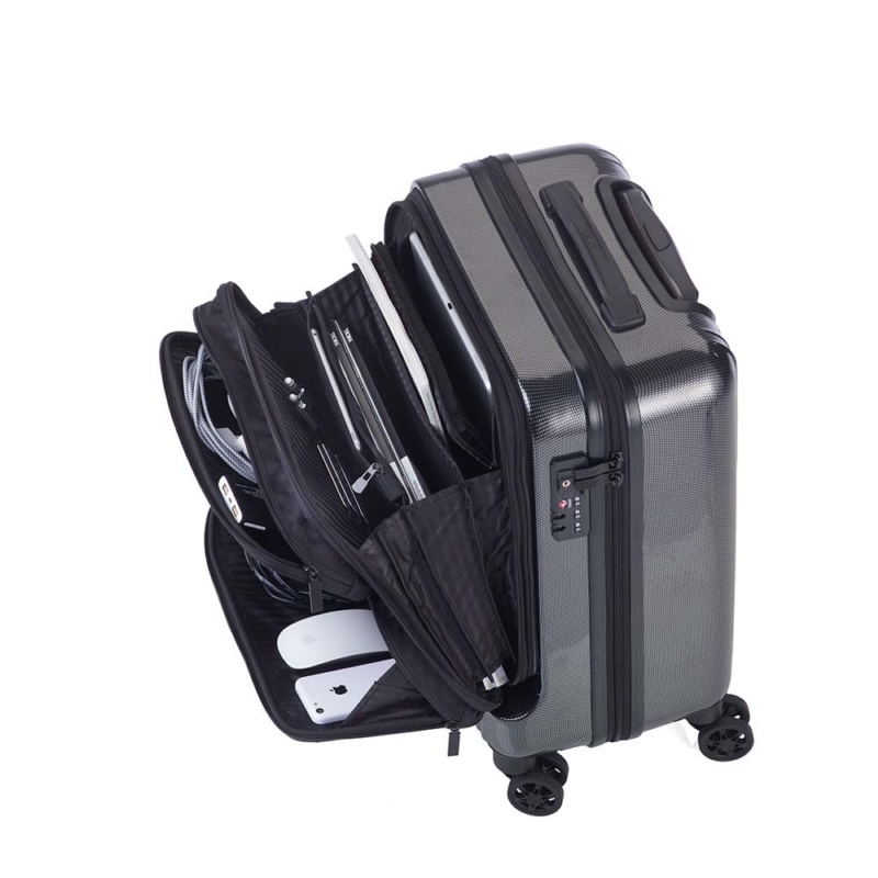 德國 TROIKA ◆ 絕對商務前開式硬殼登機行李箱