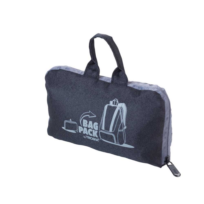 德國 TROIKA ◆ 158公克超輕量摺疊收納背包-三色