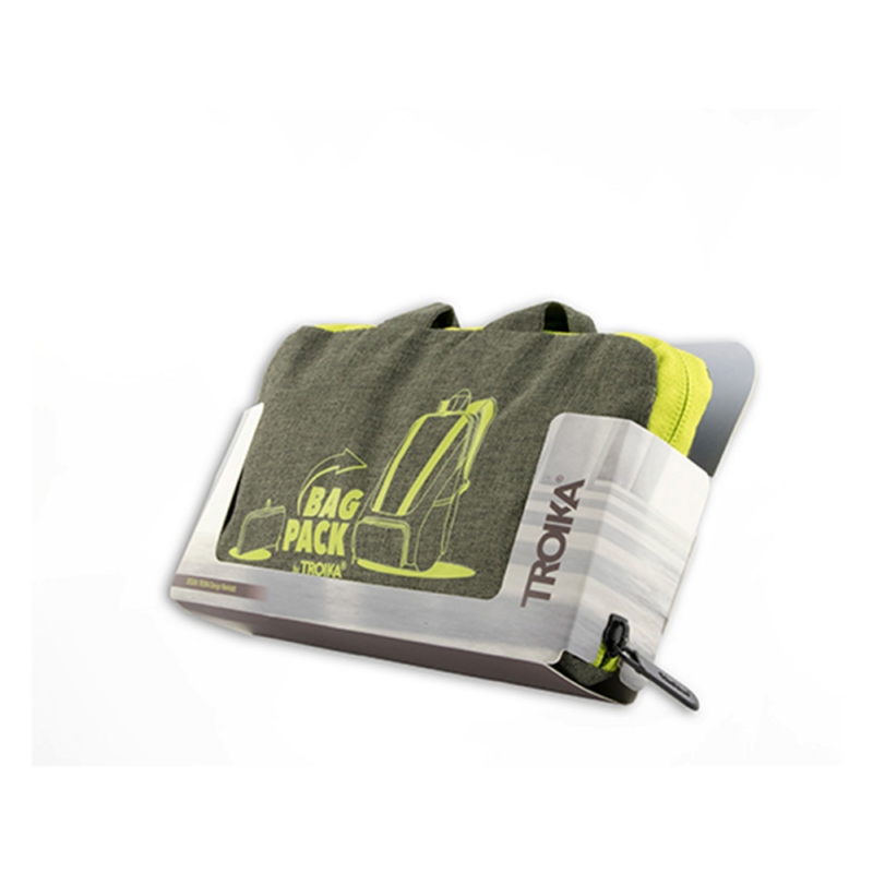 德國 TROIKA ◆ 158公克超輕量摺疊收納背包-三色